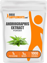 BulkSupplements Andrographis Extrait Poudre bouteille texture fine utilisation quotidienne