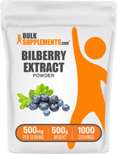 BulkSupplements Bilberry Extract Powder, dosage facile pour la routine quotidienne.