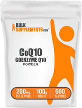 BulkSupplements CoQ10 poudre: emballage pratique pour démarrer votre routine quotidienne.