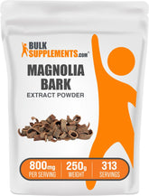 Bulksupplements Magnolia: poudre dans une bouteille facile à intégrer à votre routine.