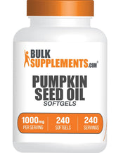 BulkSupplements huile de graines de citrouille, bouteille pratique pour routine quotidienne