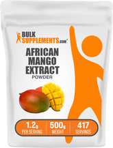 BulkSupplements Mangue Africaine en poudre, nutriments naturels pour le bien-être.