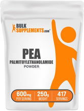 BulkSupplements Palmitoylethanolamide poudre emballage, facile à intégrer dans la routine quotidienne.