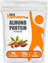 BulkSupplements Poudre protéinée d’amande naturelle, idéale pour vos smoothies quotidiens.