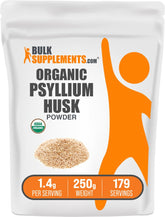BulkSupplements psyllium poudre, flacon: fibre naturelle pour intégrer facilement le quotidien.