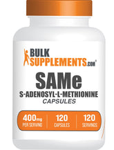 BulkSupplements SAM-e Capsule 400 mg sans gluten, pratique pour la routine quotidienne.