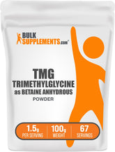 BulkSupplements TMG Poudre emballage visible prêt à intégrer votre routine.
