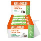 Barres Bulletproof coco-chocolat pack 12, collation protéinée rapide et savoureuse