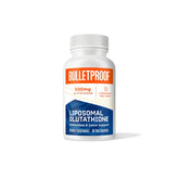 Bulletproof glutathion liposomale – bouteille montrant le soutien antioxydant quotidien.