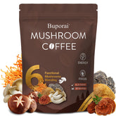 Buporai Café Champignons – emballage élégant pour démarrer la journée.