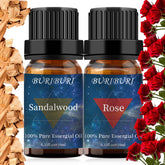 BURIBURI huile essentielle rose, flacon 10 ml pour aromathérapie apaisante