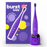Burst brosse-dent-electrique-enfants-violet : douceur et efficacité pour les premières routines dentaires.