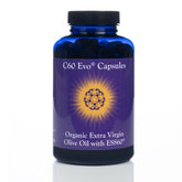 C60 Evo Pure ESS60 softgel en bouteille, pratique pour une utilisation quotidienne.