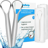 Cafhelp rasoir langue acier 304 double-face: nettoyage rapide et efficace.