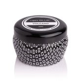 Capri Blue Volcano mini bougie en tin 3oz, vue frontale, parfum durable pour petites pièces.