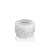 Capri Blue Volcano White Mini Tin - bougie 85 g avec finition imprimée et look élégant.