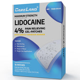CARELAND Patch lidocaine 4% – adhesif extrême pour une tenue fiable en toute activité.