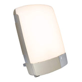 Carex Sunlite lampe de thérapie 10000 lux vue frontale et usage quotidien