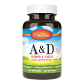 Carlson A & D - bouteille de gélules, soutien potentiel à la vision et à la peau.