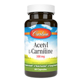Carlson Acétyl L-Carnitine bouteille – énergie potentielle pour la journée