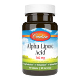 Carlson Alpha-lipoique 300 mg, boîte de comprimés, soutien énergie potentiel