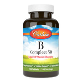 Carlson B Compleet 50 – bouteille: soutien énergétique quotidien grâce aux vitamines B.