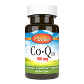 Carlson CoQ10 100 mg en bouteille, soutien potentiel énergie quotidienne