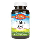 Carlson Aloe Doré, bouteille visible, soutien digestif potentiel.
