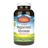 Carlson Magnesium Glycinate 200 mg – emballage élégant, prise quotidienne facilitée.