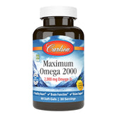 Carlson Maximum Omega 2000 — bouteille citron, gélules pratiques pour votre routine oméga
