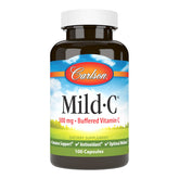 Carlson Mild-C 500 mg, bouteille et étiquette visibles.