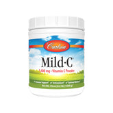 Carlson Mild-C poudre vitamine C 1000 g dans sa bouteille, apport quotidien potentiel.