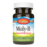 Carlson Moly-B, comprimés végétariens, soutien potentiel au métabolisme des graisses et glucides.
