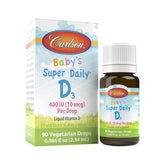 Carlson Super Daily D3 pour bébé — flacon pratique pour administration facile.