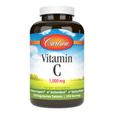 Carlson Vitamine C 1000 mg – bouteille mise en valeur pour le soutien immunitaire.