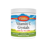 Carlson vitamine C Cristaux Non-GMO dans un bocal, dissolution facile.
