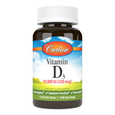 Carlson Vitamine D3 - bouteille: soutien des os et immunité au quotidien.