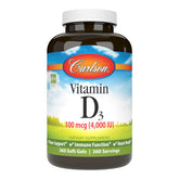 Carlson D3 gelules: absorption optimale pour des os solides.