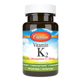 Carlson vitamine-k2-mk7 gelule 180mcg pour soutien potentiel des os.