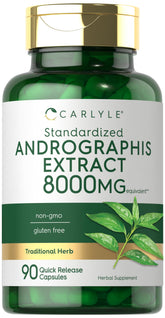 Carlyle Andrographis Paniculata : capsules dans la boîte pour un soutien naturel quotidien.