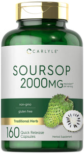 Carlyle Feuilles de Corossol – bouteille avec capsules faciles à prendre dans une routine.