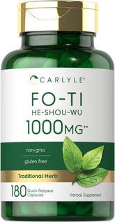 Carlyle Fo-Ti – bouteille 180 capsules pour usage quotidien pratique.