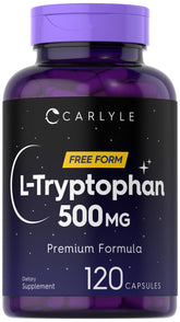 Carlyle L-Tryptophane 500 mg en bouteille, facile à prendre au quotidien.