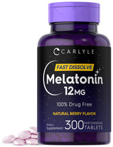Carlyle Mélatonine 12 mg, comprimé dissolution rapide pour le soir