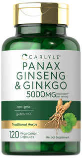 Carlyle Panax Ginseng et Ginkgo — bouteille: soutien potentiel pour la concentration quotidienne.