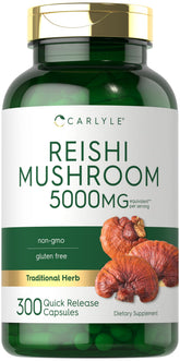 Carlyle Reishi: bouteille de 300 capsules prête à soutenir votre routine bien-être.