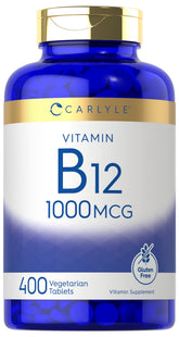 Carlyle Vitamine B12 1000 mcg bouteille—usage quotidien pour énergie potentielle