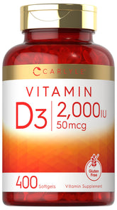 Carlyle D3 dans une bouteille, dosage quotidien pratique.