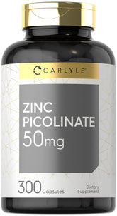 Carlyle Zinc Picolinate 50 mg capsules: supplément quotidien pour soutien minéral