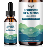 Catfit gouttes Soursop Graviola en bouteille, soutiennent les cellules et l'énergie quotidienne.